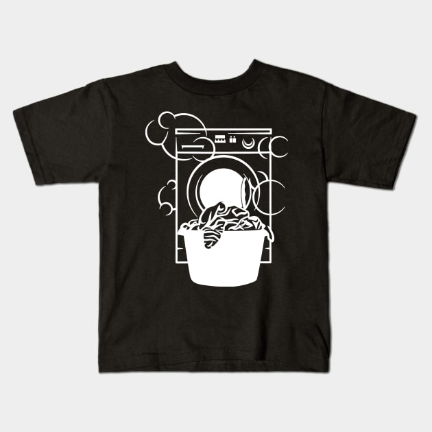 washing machine Kids T-Shirt by baikteman